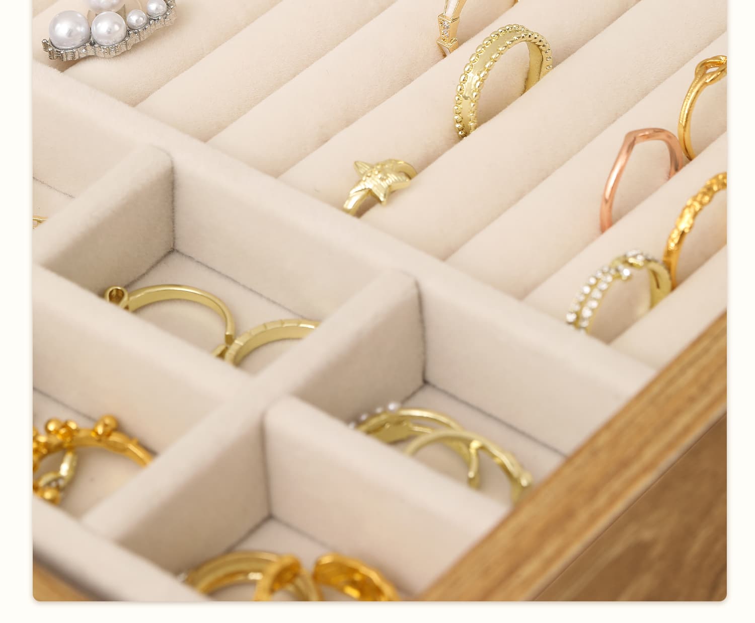 绒布首饰收纳盒